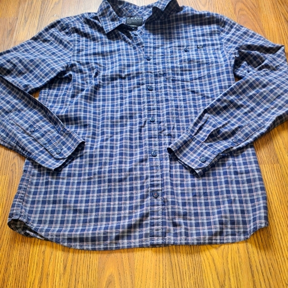 Fox Men's Plaid Button-Down Long Sleeve Shirt Size M - Classic Casual Style A78 - Picture 7 of 12